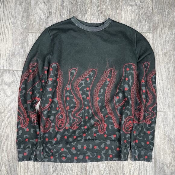 Octopus Other - OCTOPUS Brand Crewneck Blurred Vision Long Sleeve Mens Size Medium Made In Italy